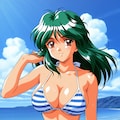 PixAIでときメモ2麻生華澄👙👩‍🏫❤️ 2枚目