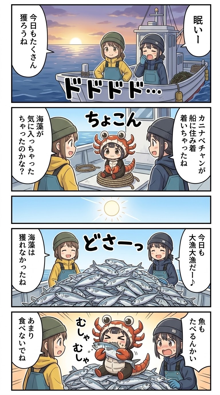 【50】魚も食べるよ！カニナベチャン | の人気AIイラスト・グラビア