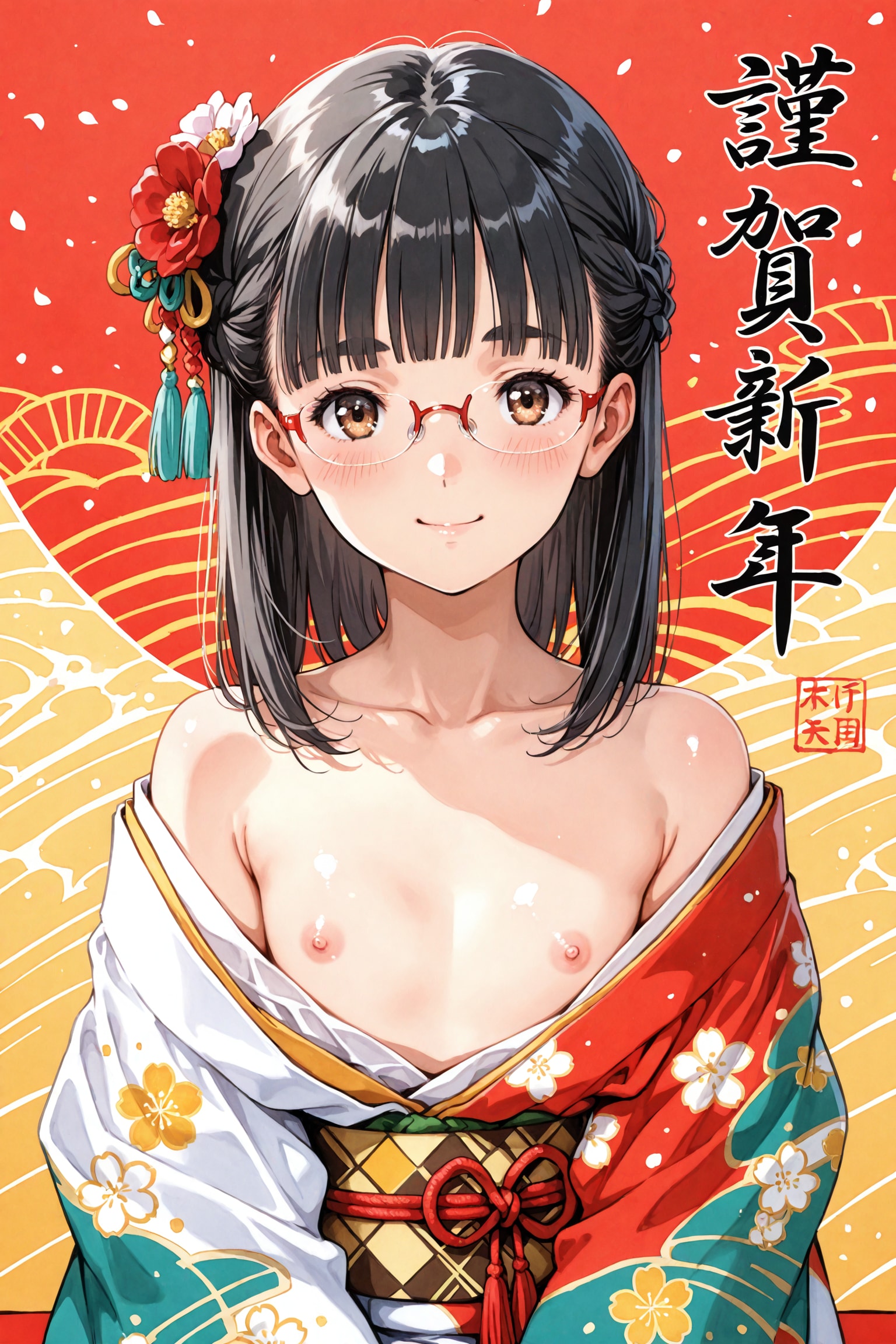 あけおめ(メガネさんver)
