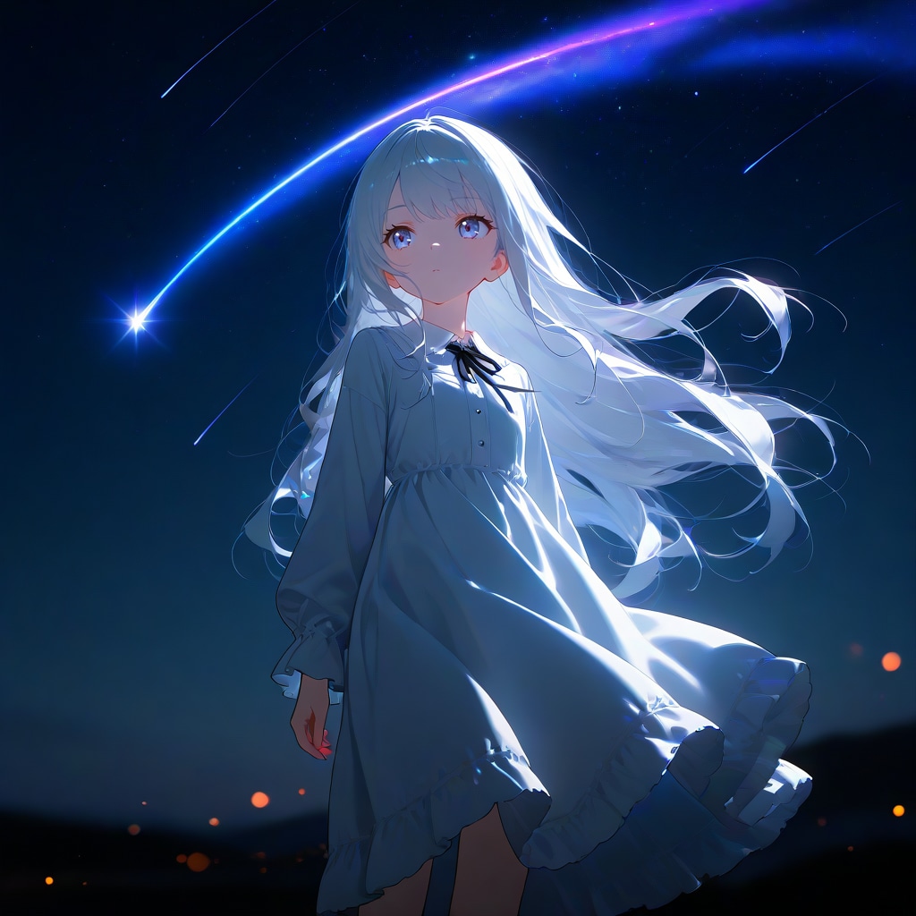 Moment Beneath the Meteor / 流星の下の一瞬
