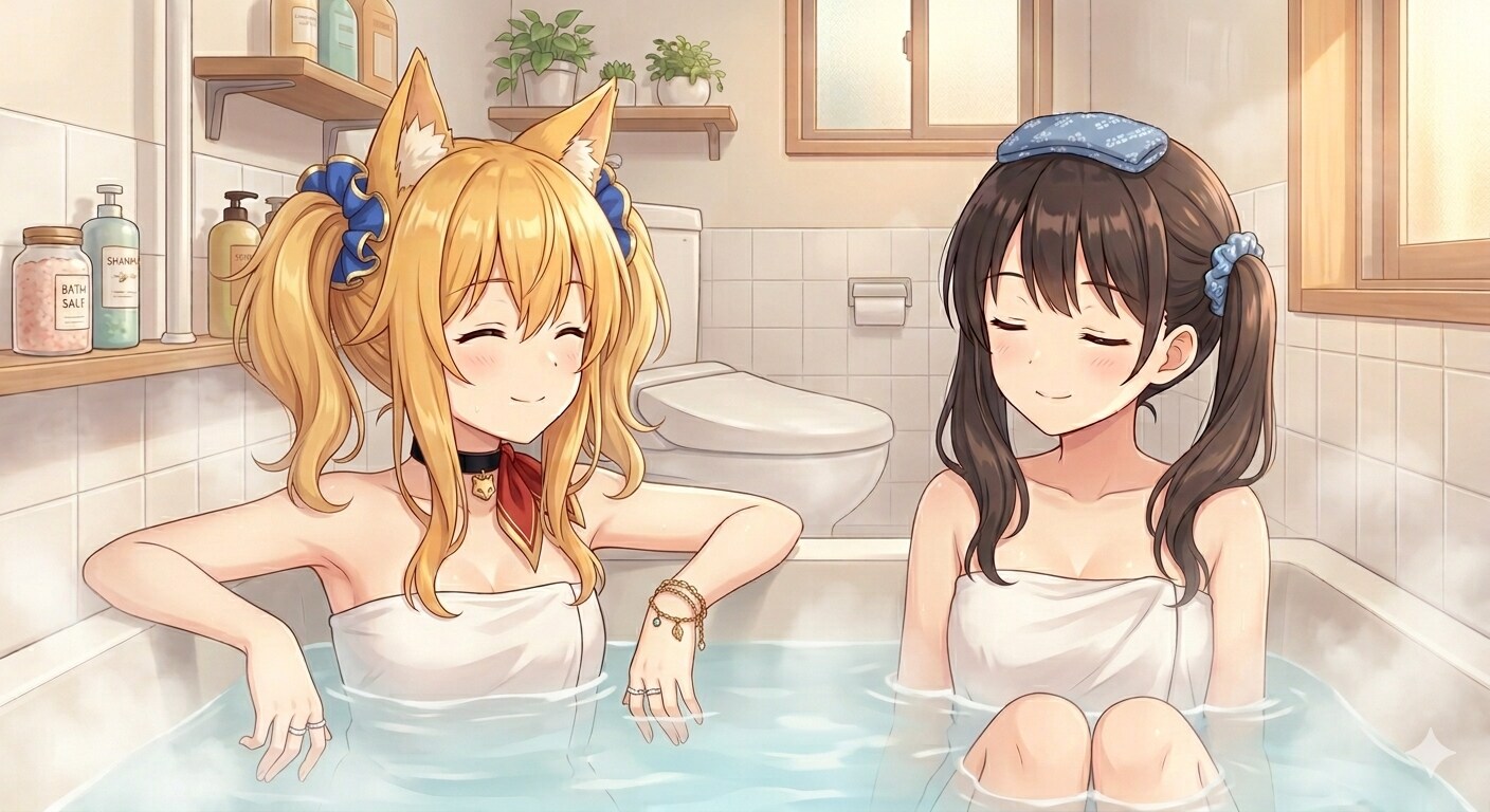 澪（みお）ちゃんミラさんと一緒にお風呂っ！