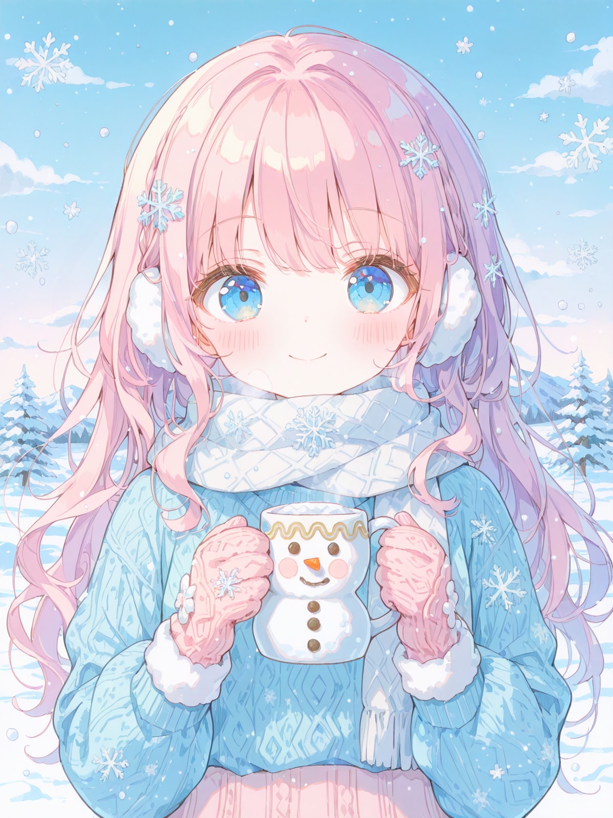 お気に入りスノーマンマグカップ | の人気AIイラスト・グラビア