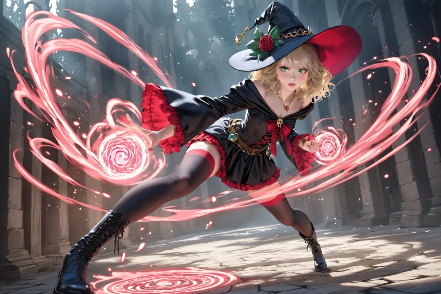 躍動する魔女