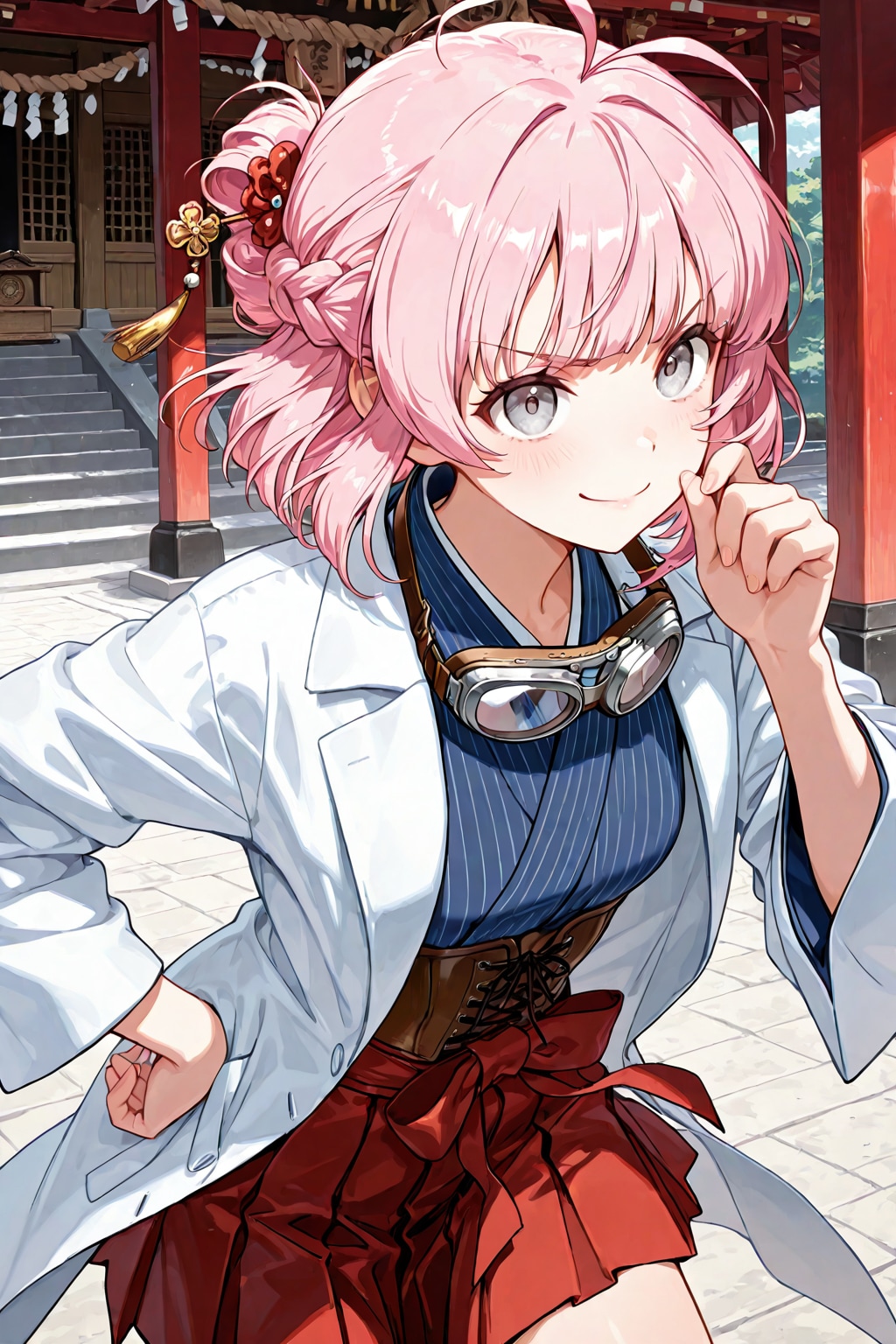 信心深い発明家少女