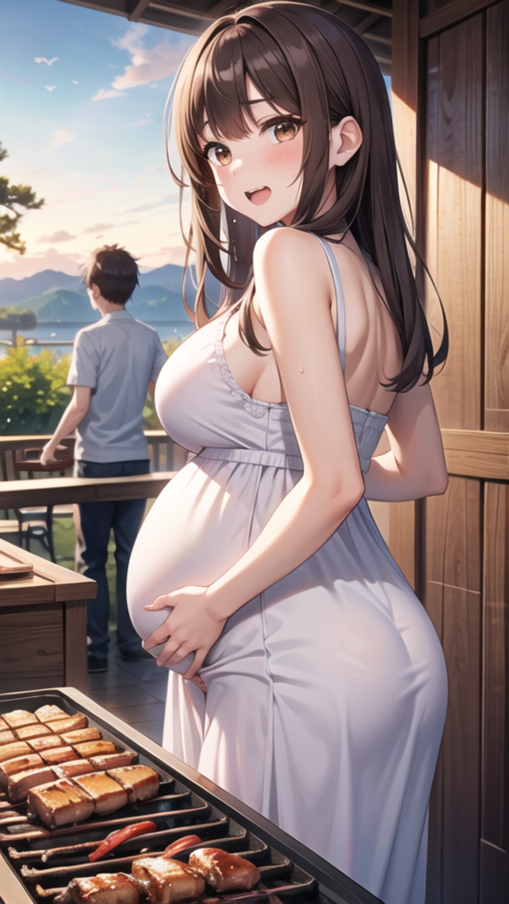 幸せそうな妊婦さん
