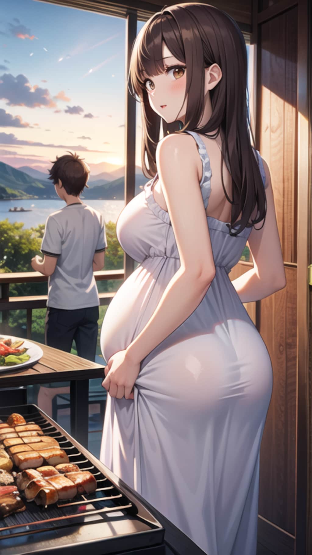 幸せそうな妊婦さん