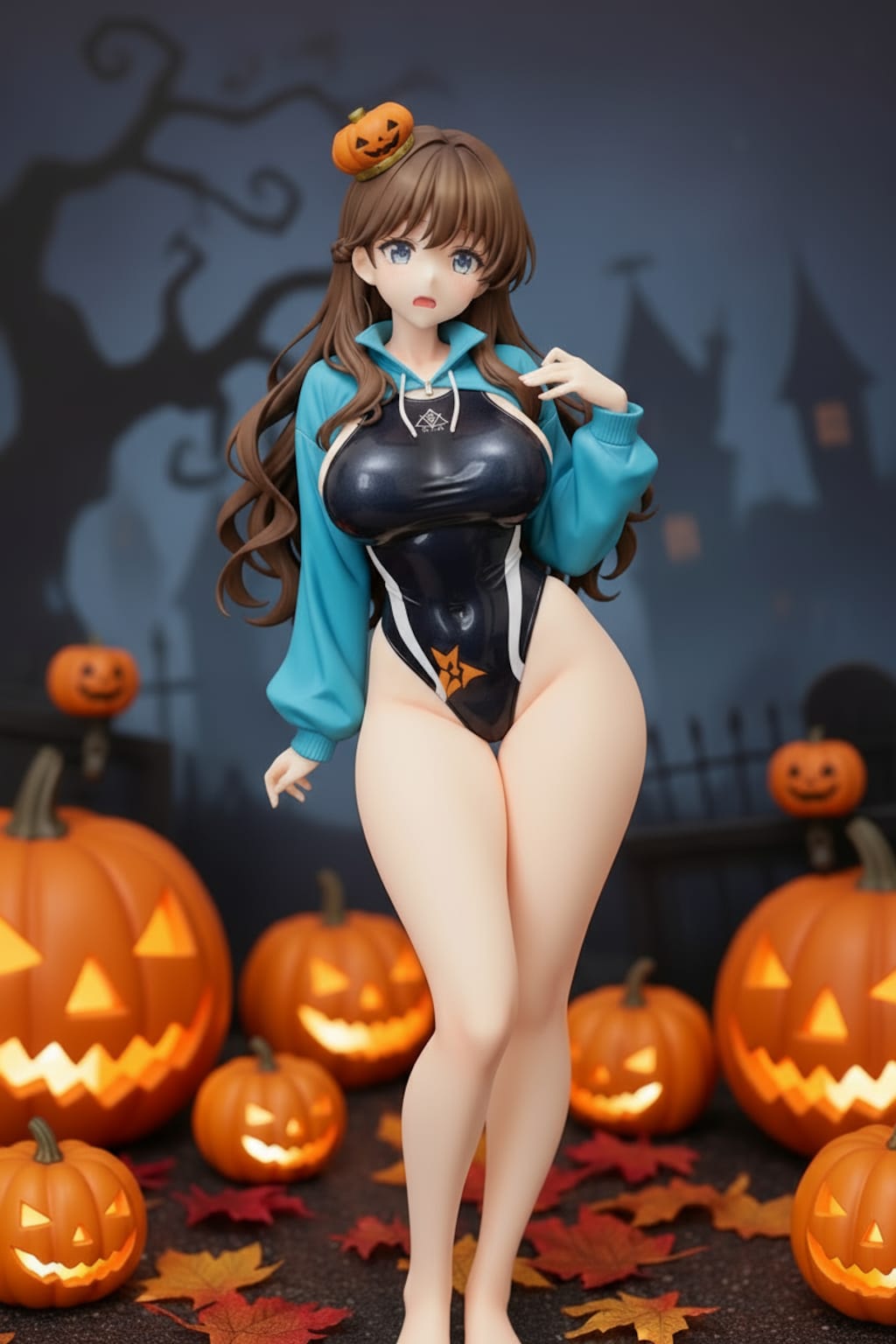 表情差分も作れて背景も変えられ♪もちろん別角度も見れる♪AI架空フィギュアの魅力を私的解説♪