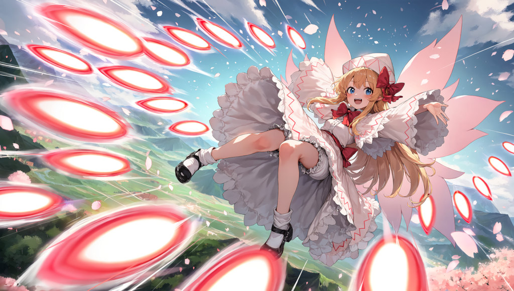 V5　東方　リリーホワイト　弾幕