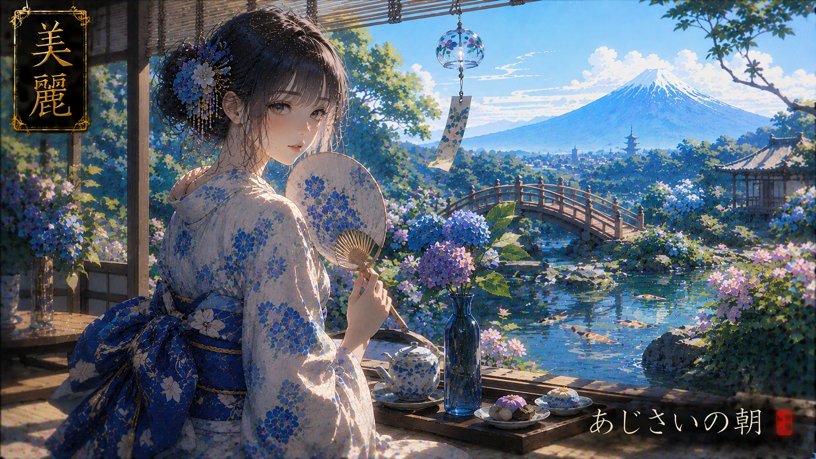 Beautiful Japanese-style illustration / 和風美麗イラスト #patreon #ChatGPT #kimono #wafuu #美麗 #和風 #美麗アート #be | の人気AIイラスト・グラビア
