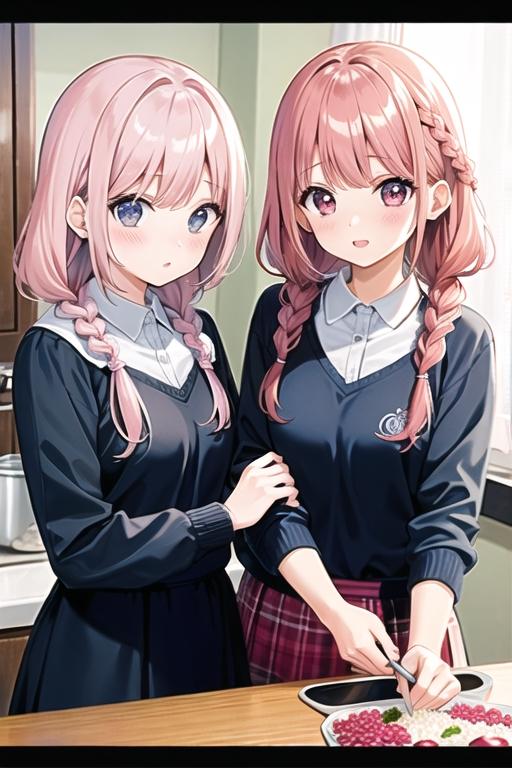 双子姉妹の手料理