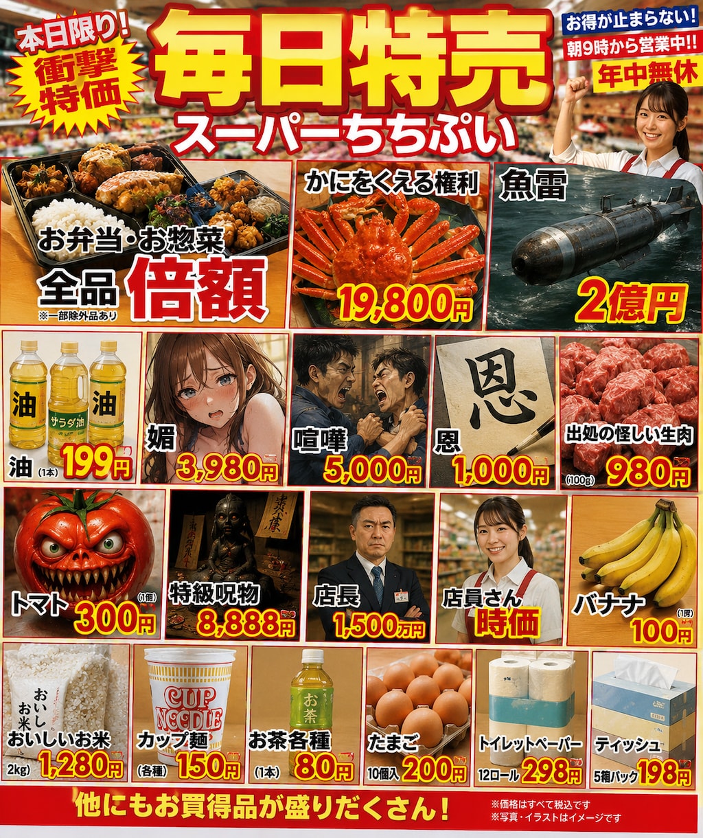 スーパーちちぷいのチラシ改