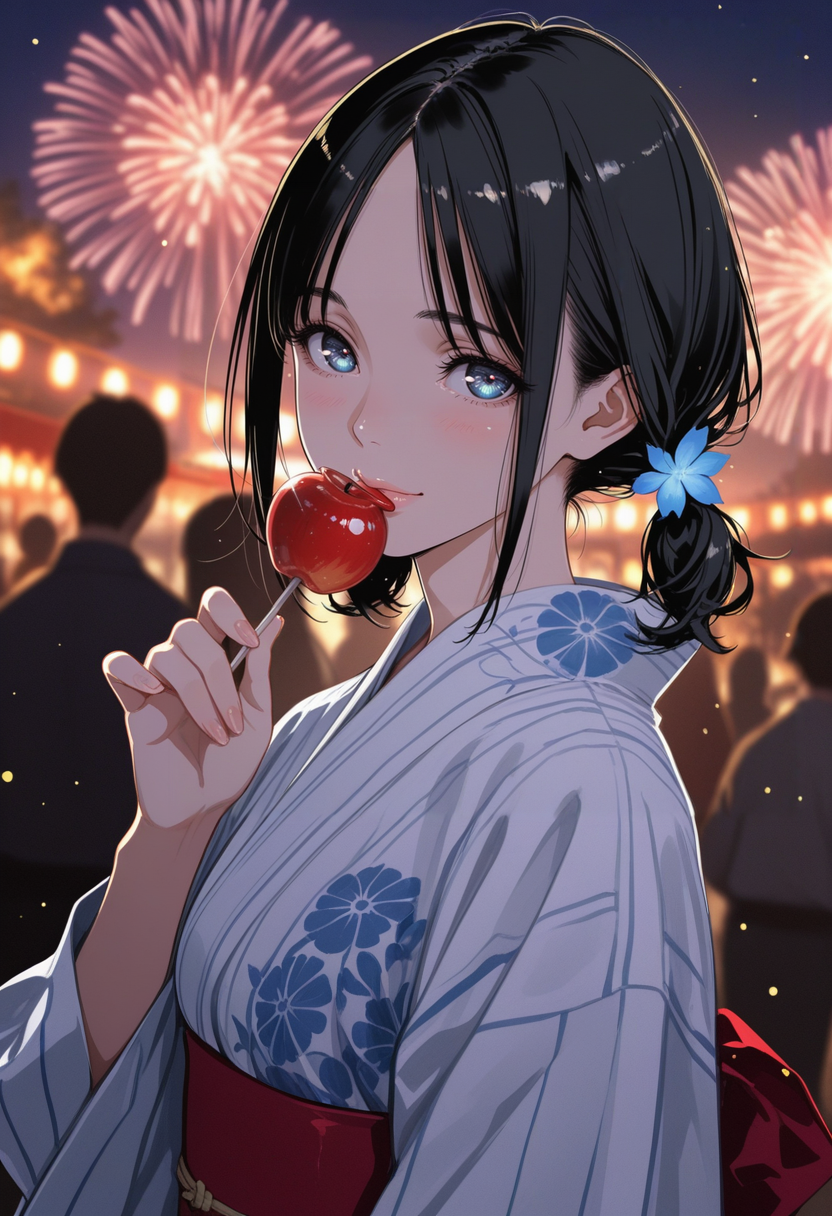 甘いりんご飴の味 | の人気AIイラスト・グラビア