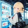自販機と少女 3枚目