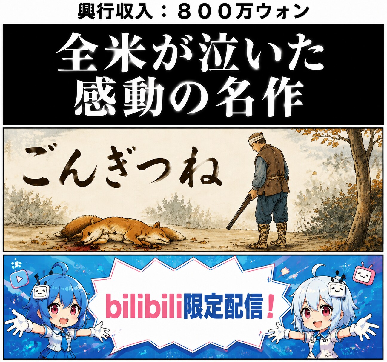興行収入：８００万ウォン