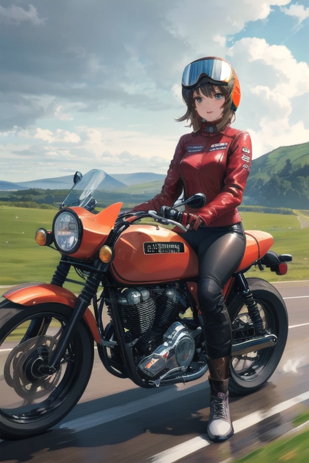 バイク好き彼女