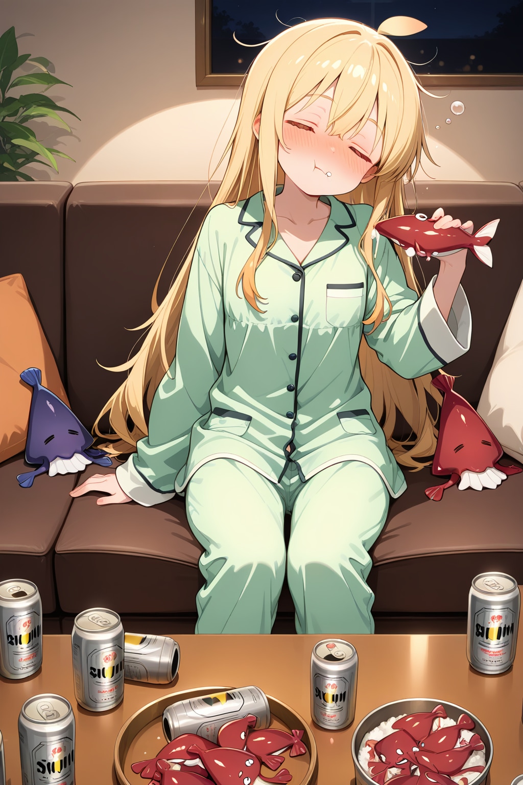 酔ってる金髪ちゃん