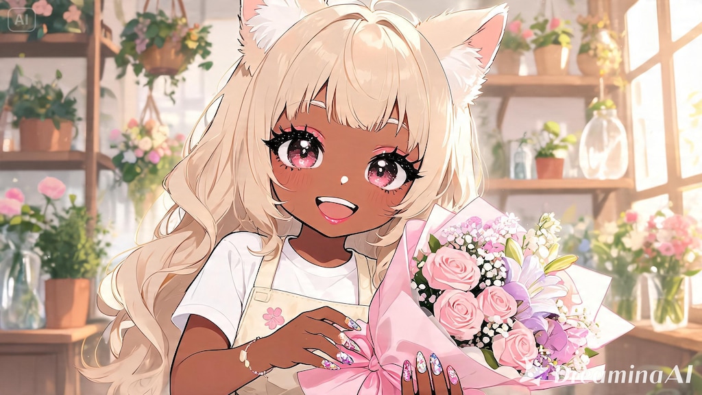 ちびギャルが働く【#けもみみ花屋にようこそ】１