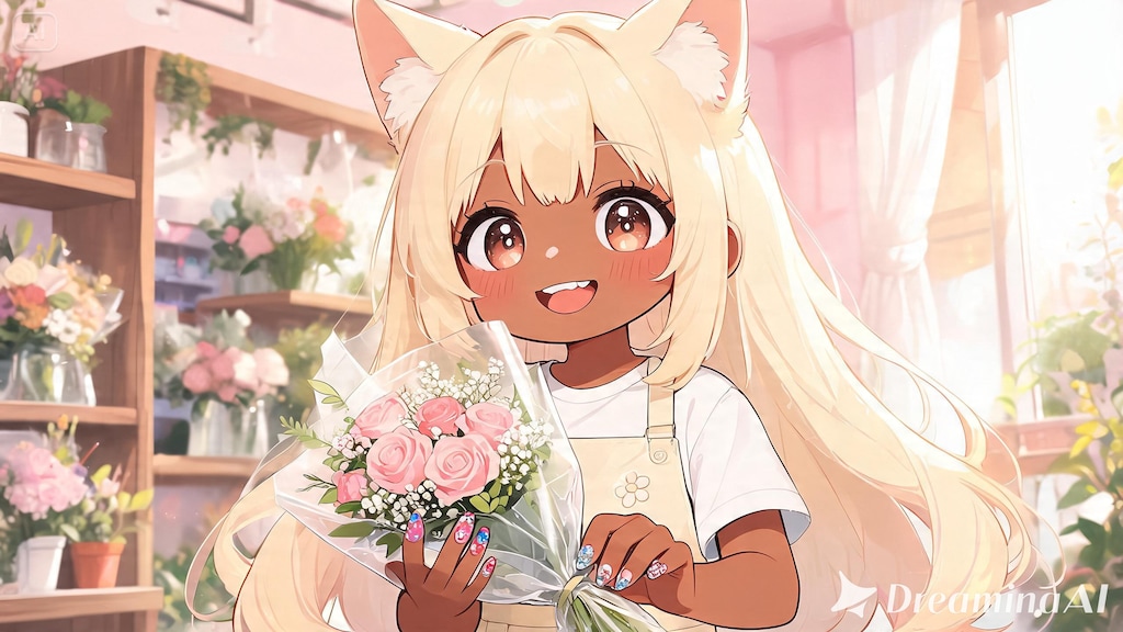 ちびギャルが働く【#けもみみ花屋にようこそ】１