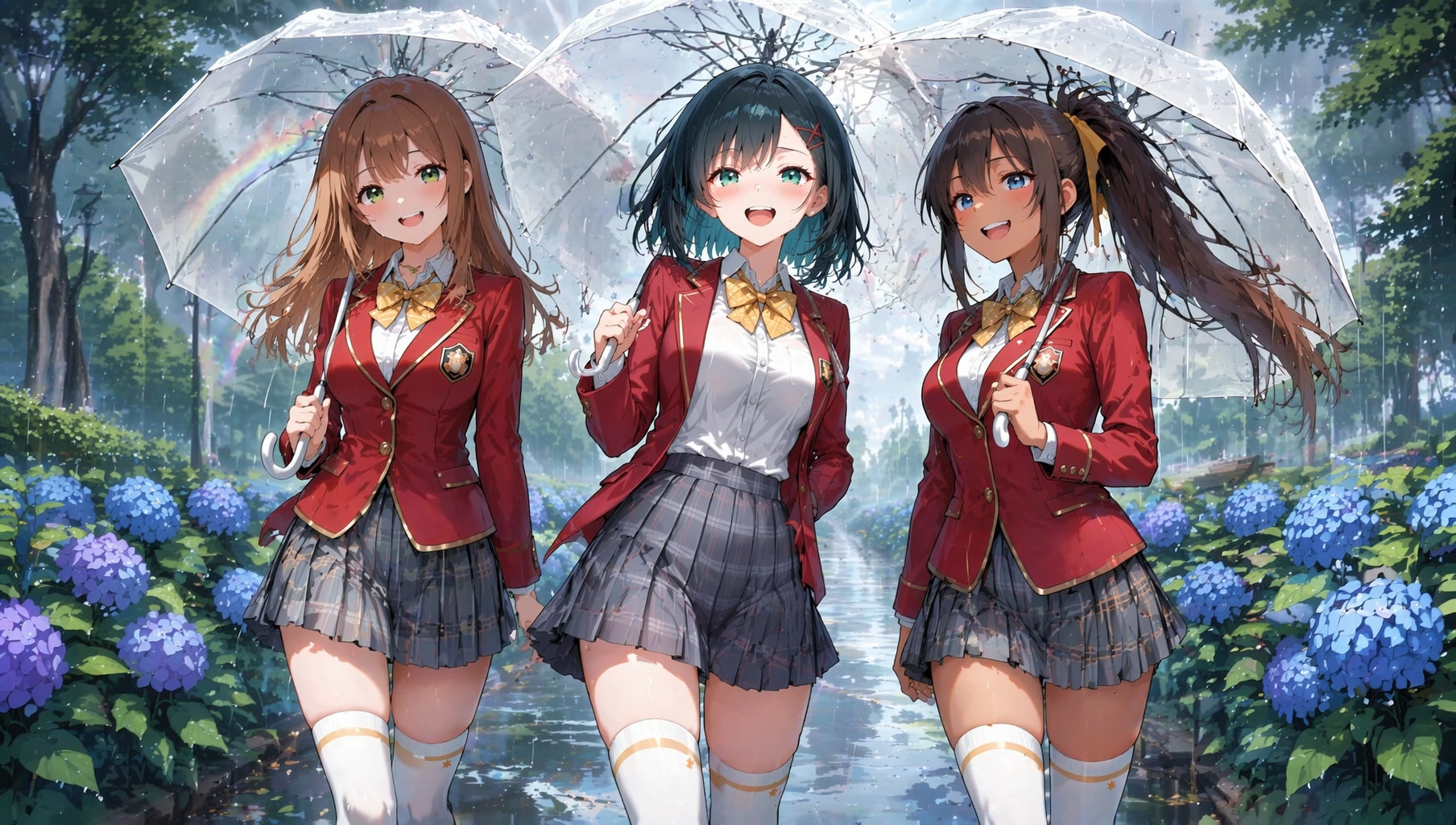 雨も楽しく