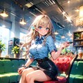 ハンバーガーショップで 2枚目