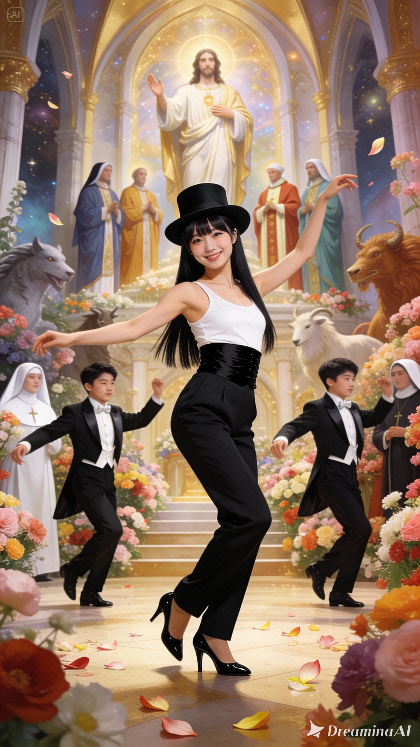 かっこかわいいダンサー白鳥英美梨の異世界教会公演