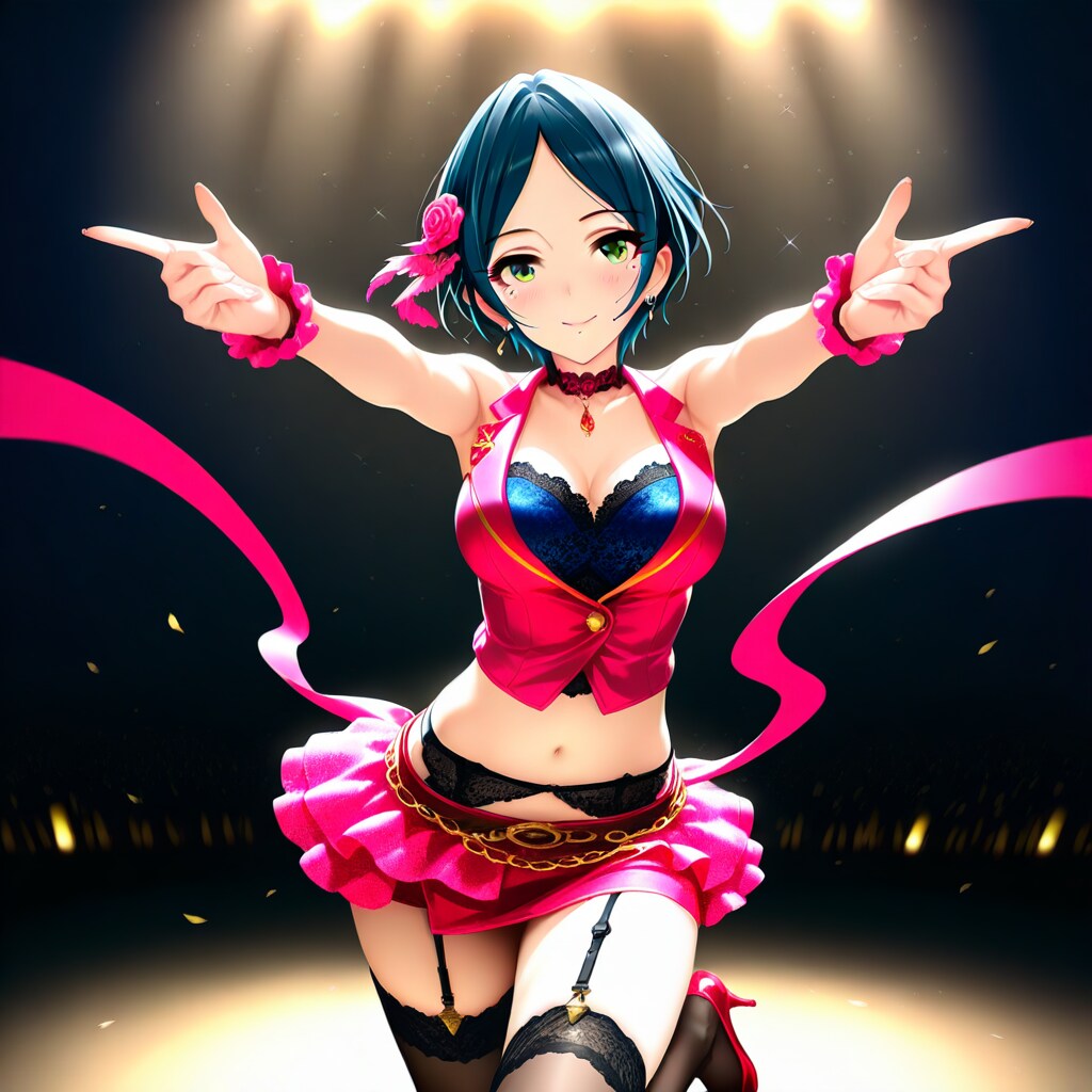 速水奏ちゃん　ピンクリボン巻きに失敗 | の人気AIイラスト・グラビア