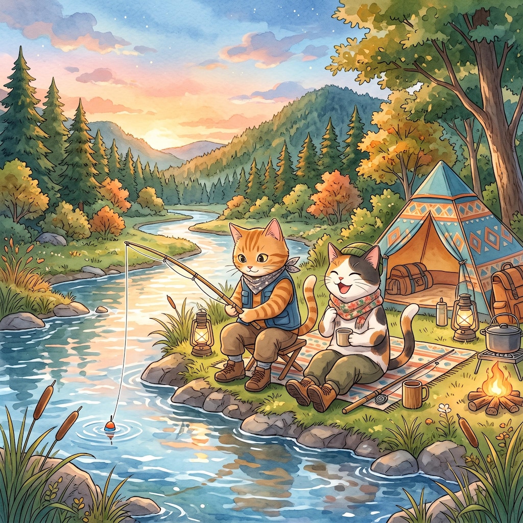 キャンプ猫