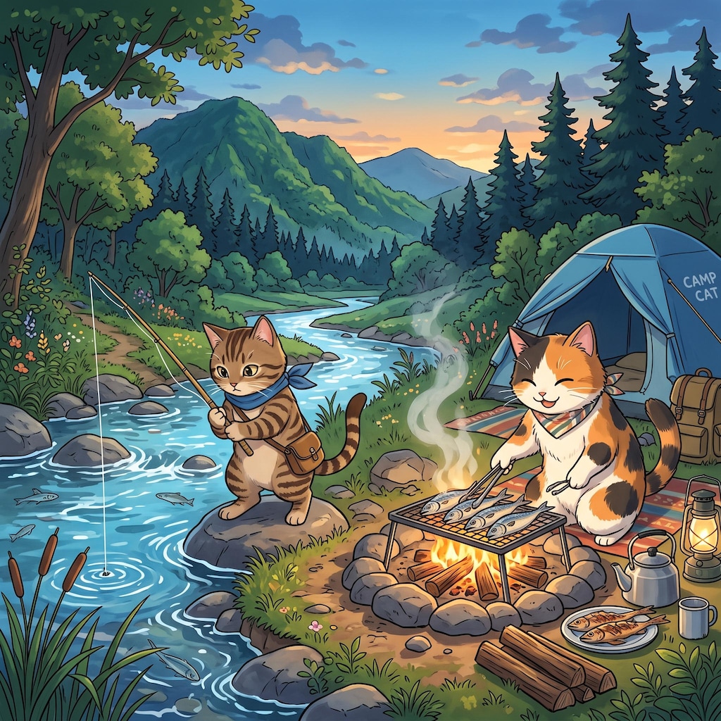 キャンプ猫
