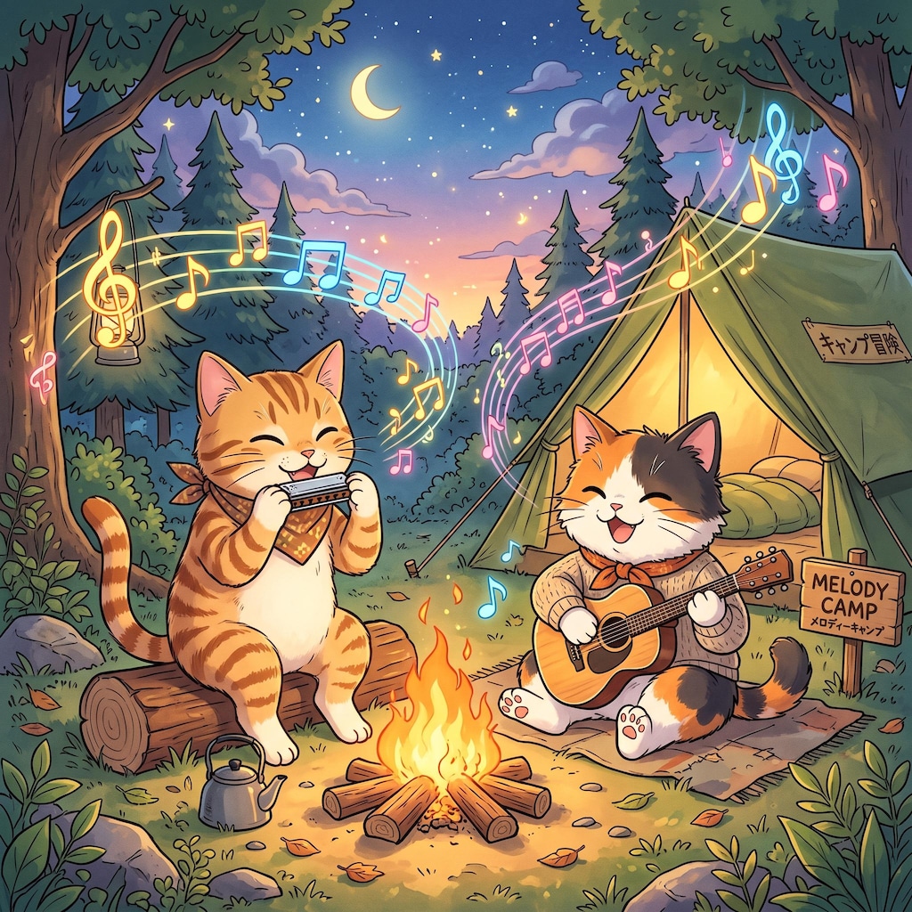キャンプ猫