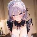 (827HQ)銀髪ちゃんメイドI2I 2枚目