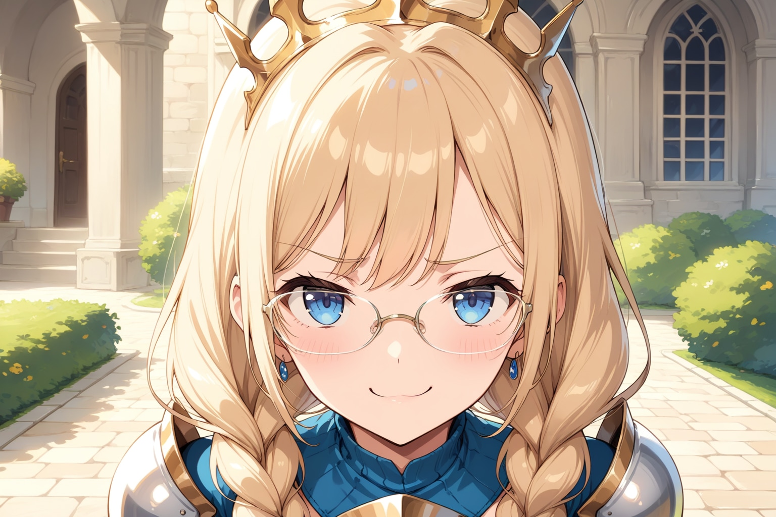 三つ編み眼鏡姫騎士