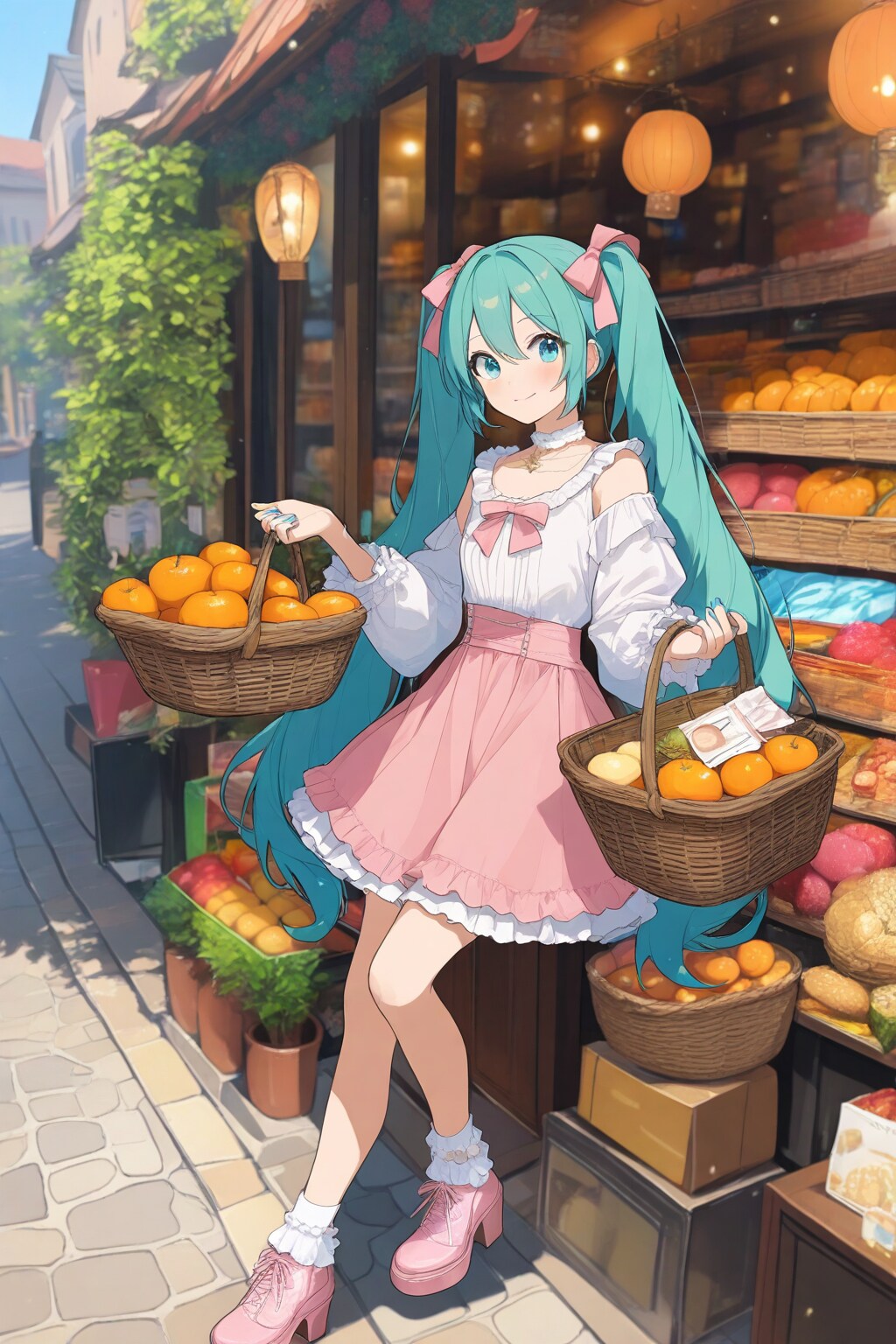 果物売りの少女
