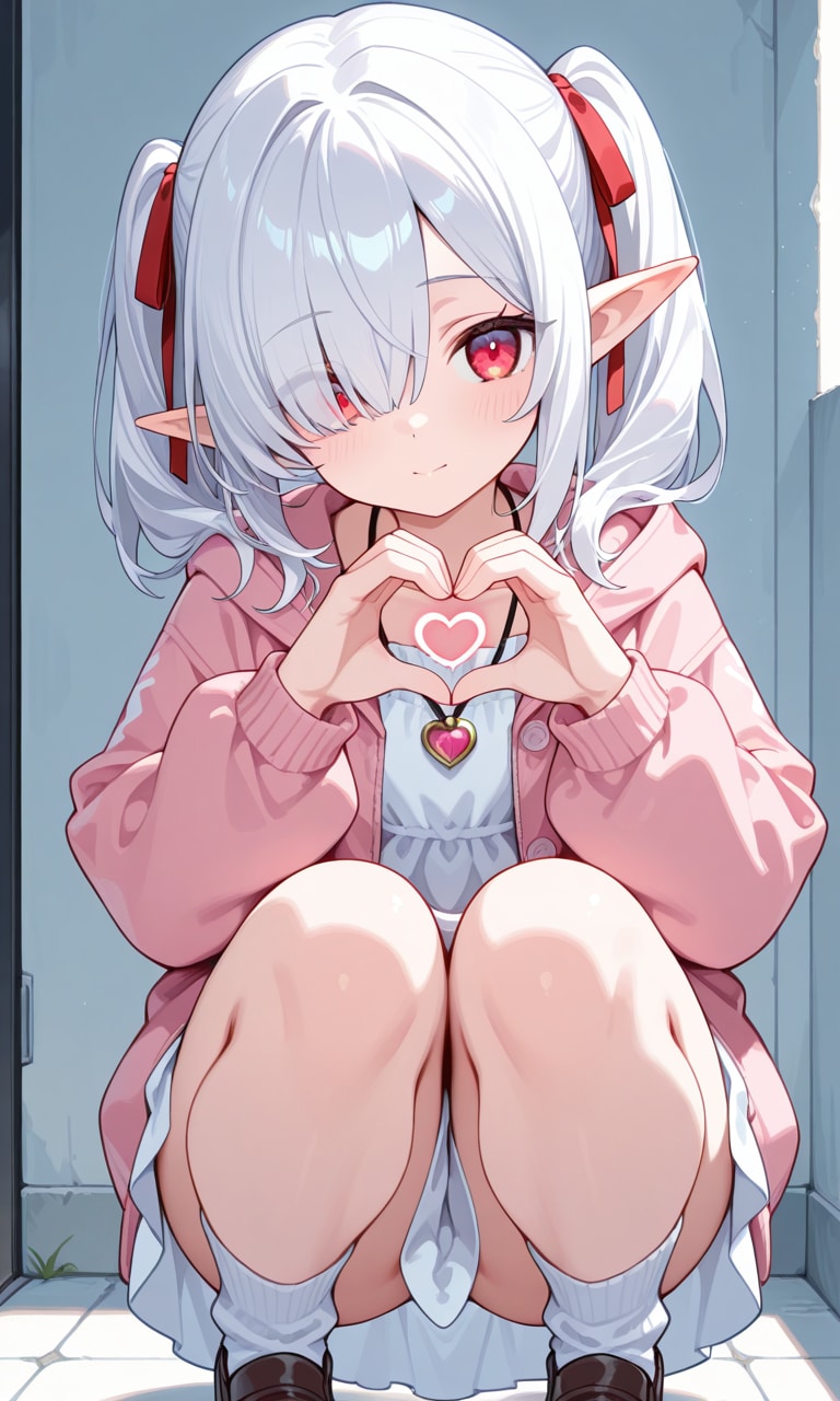 ハートマークなシロネさん | の人気AIイラスト・グラビア