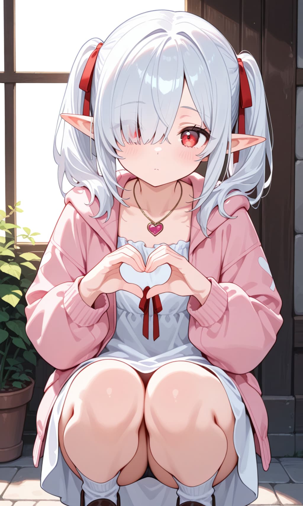 ハートマークなシロネさん