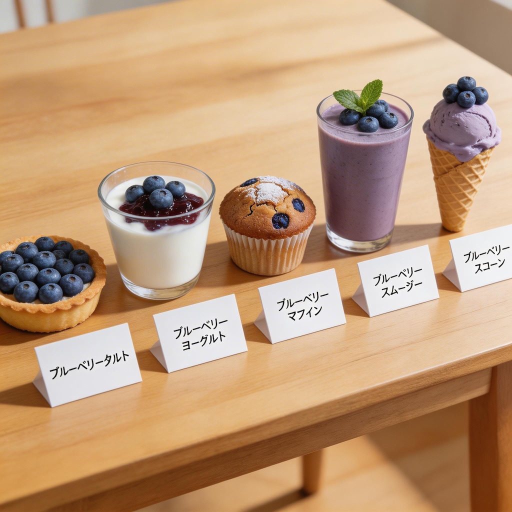 ブルーベリースイーツ……の食品サンプル