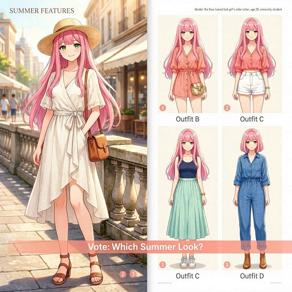 姉の夏コーデ
