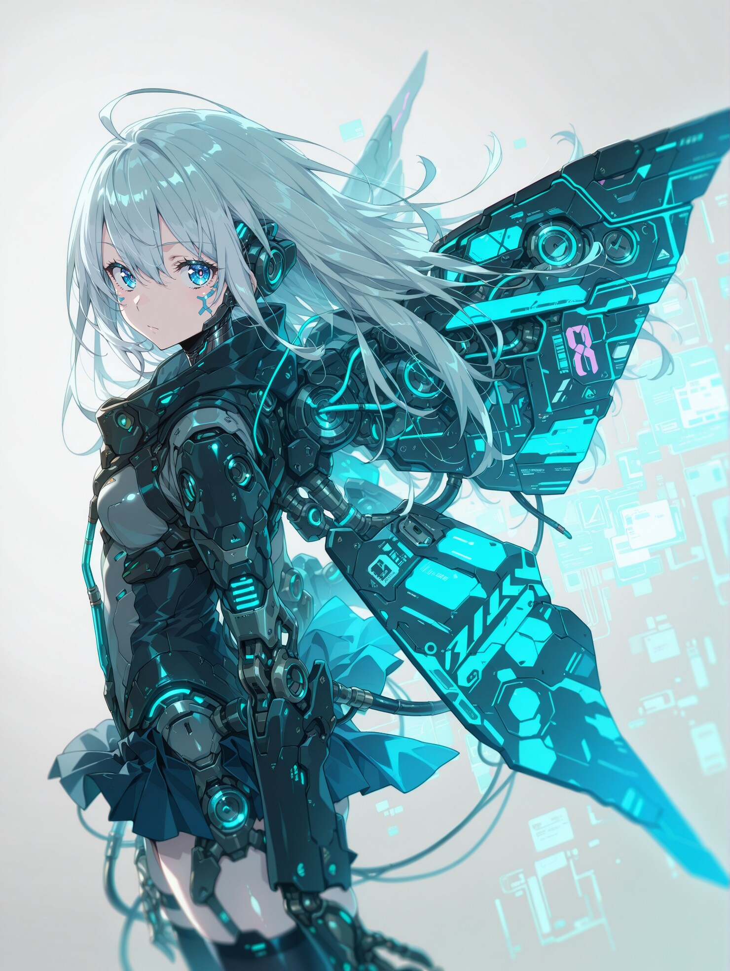 メカ蝶々娘 | の人気AIイラスト・グラビア