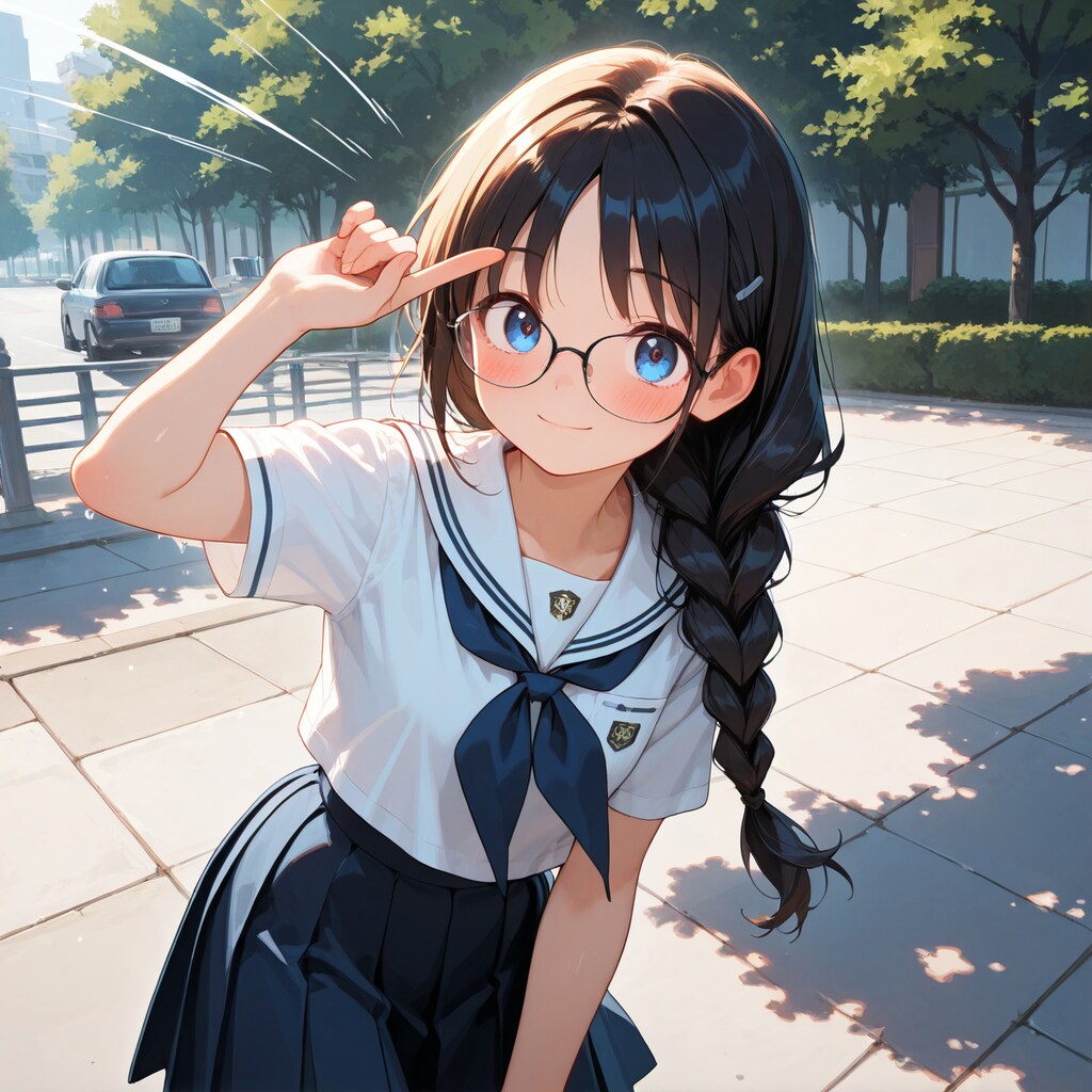 眼鏡三つ編み2nd 2