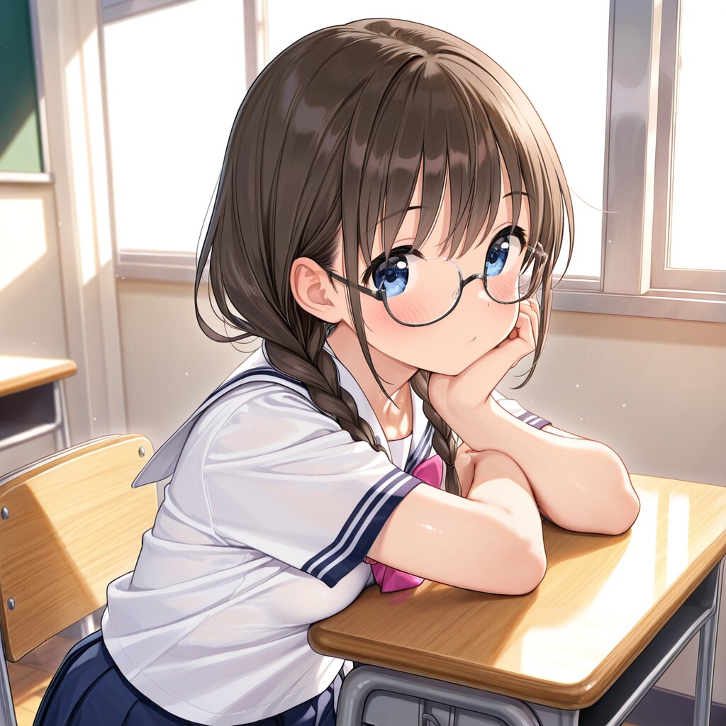 眼鏡三つ編み2nd 2