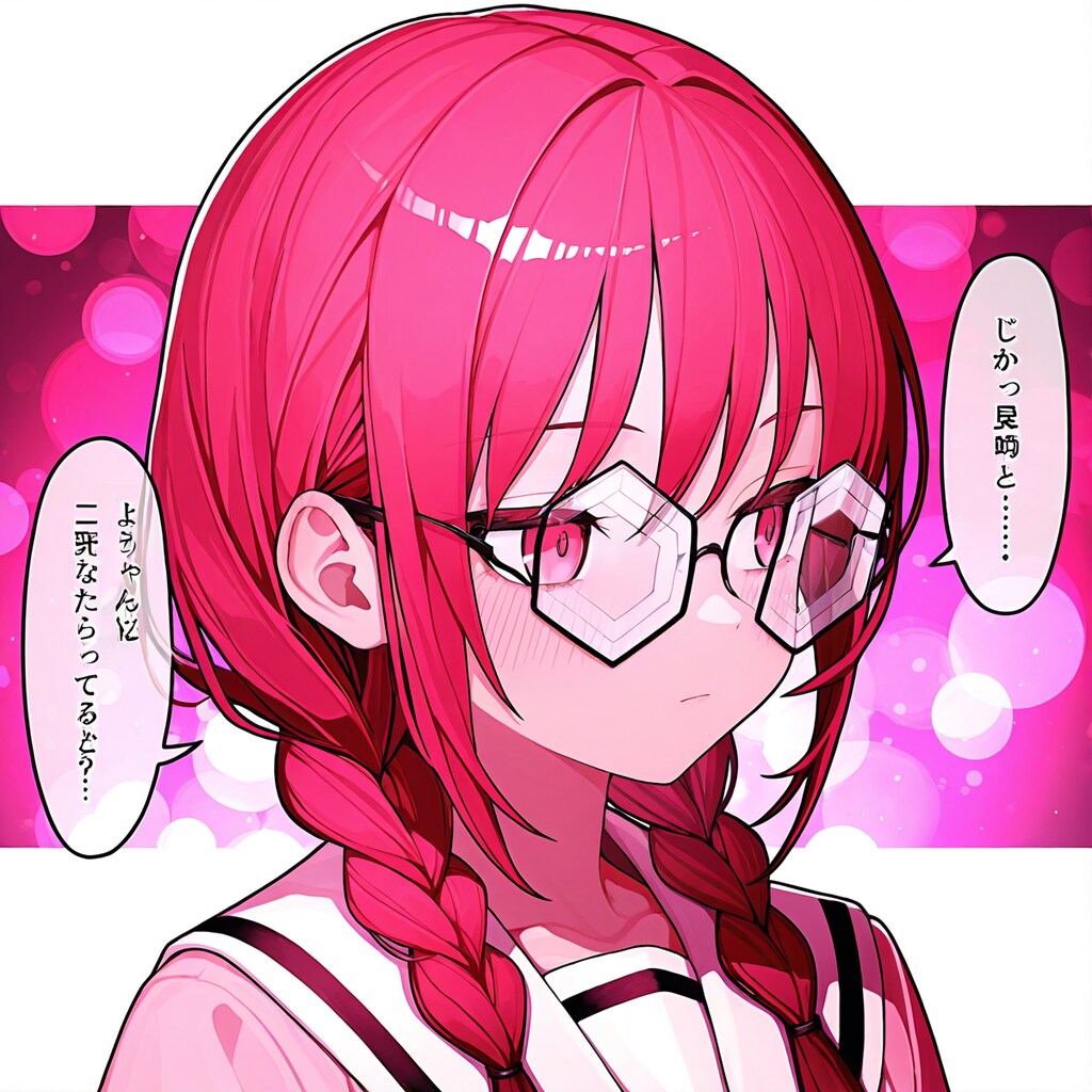 眼鏡三つ編み2nd 2