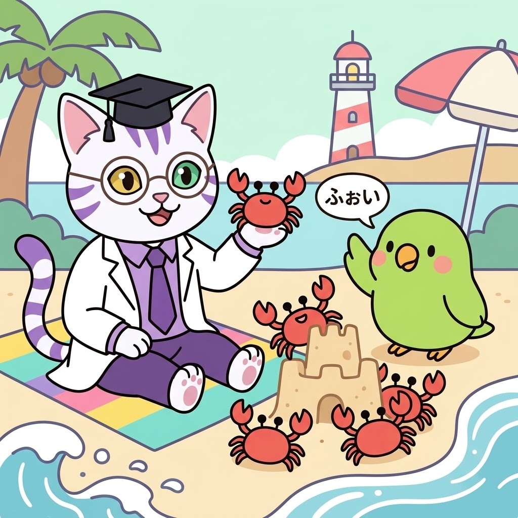 マッドサイエンティスト猫さんとインコ | の人気AIイラスト・グラビア