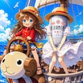 ONE PIECEの麦わらの小さな女の子 3枚目