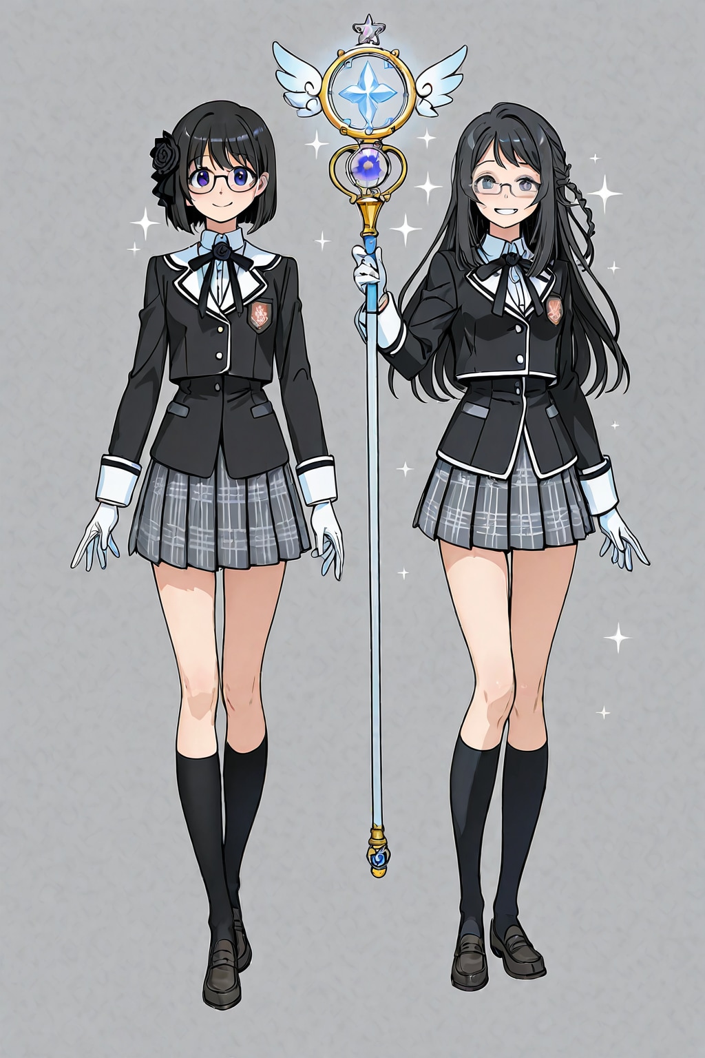 魔法少女試行錯誤（どっちも眼鏡）