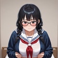 爆乳メガネちゃん 4枚目