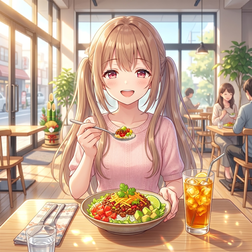 梢とランチ（１０）タコライス