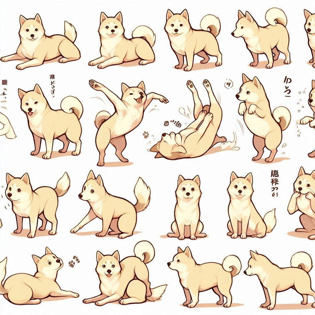 複数ポーズってプロンプトがかわいいよ！