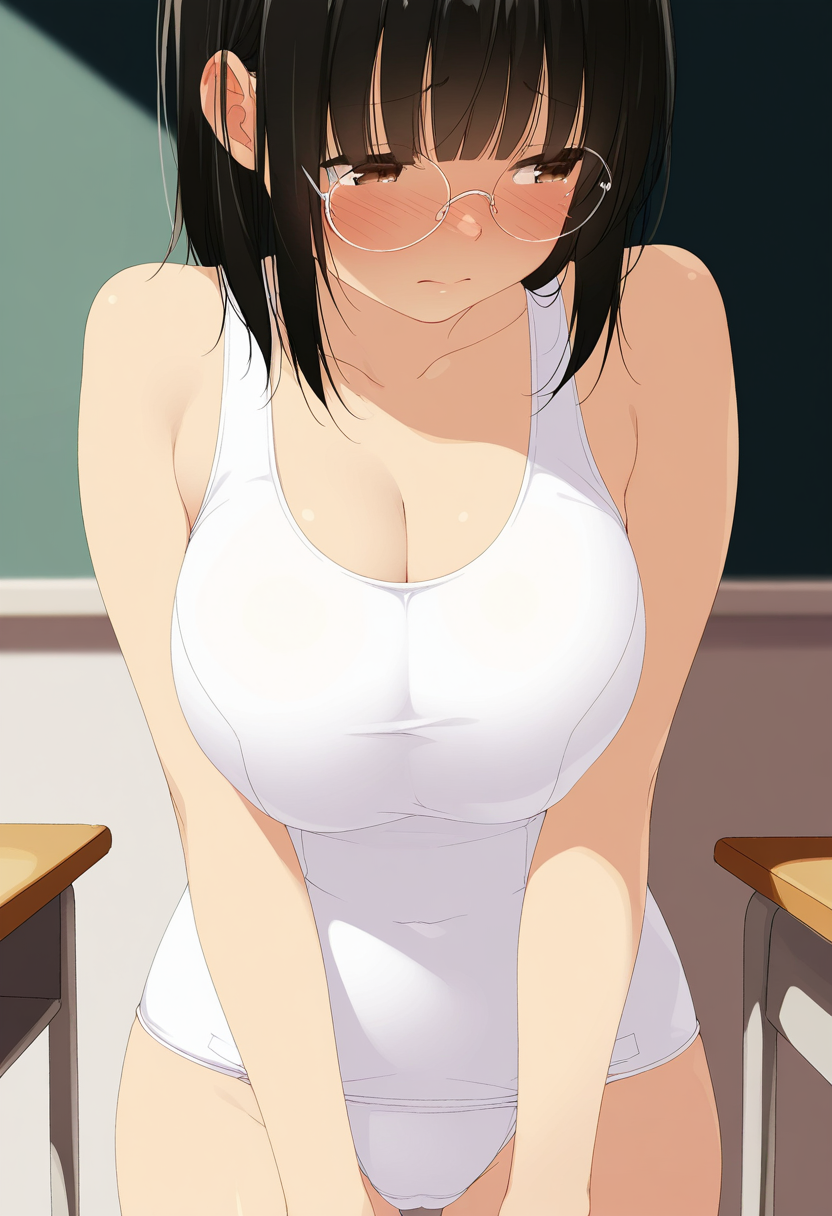 白スク水な地味子ちゃん