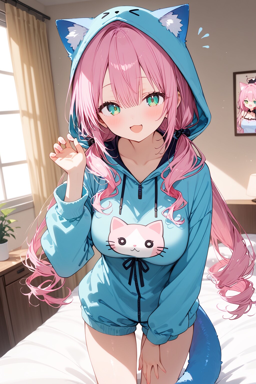 着ぐるみパジャマの桃花 | の人気AIイラスト・グラビア