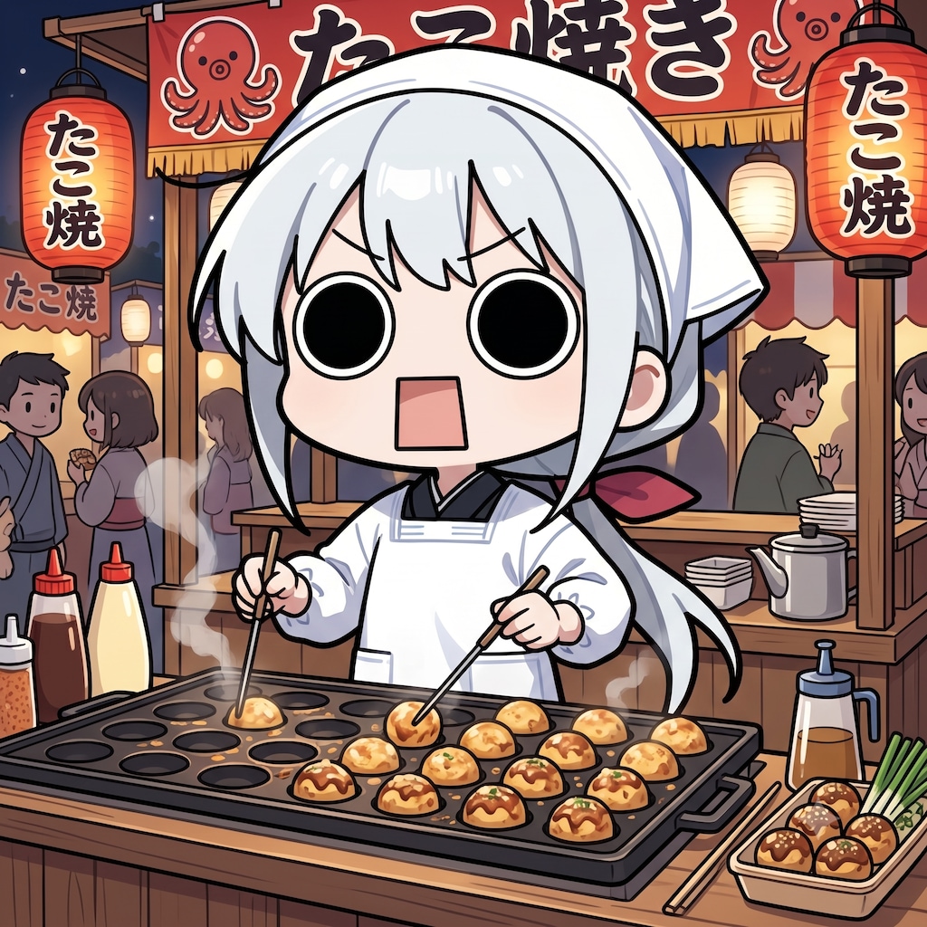 たこ焼き屋台えらいこっちゃ嬢
