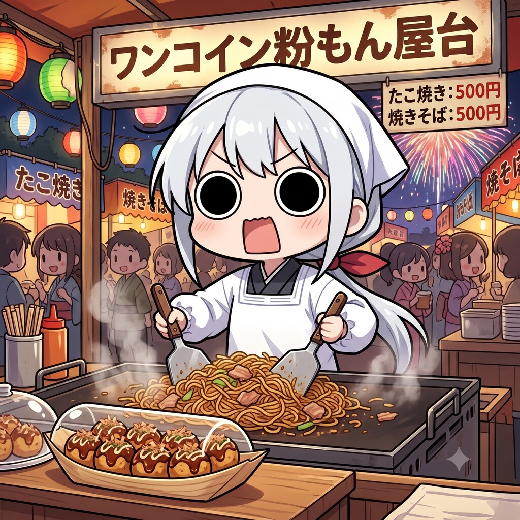 たこ焼き屋台えらいこっちゃ嬢